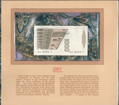 Most treasured banknotes - most, italy