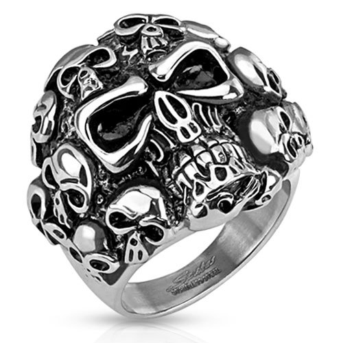 Anello teschio multi teschio