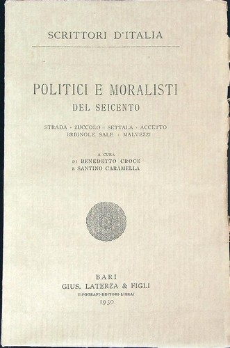 Politici moralisti del - moralisti,