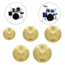 Eleganti piatti batteria ottone dorato 8 10 12 14 16 pollici percussioni splash