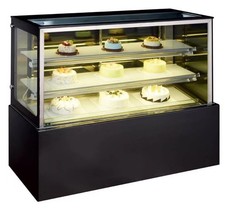 Espositore Torte Commerciale Frigo 1,5m Vetrina Vetro Armadietto Pasticceria Frutta Cooler
