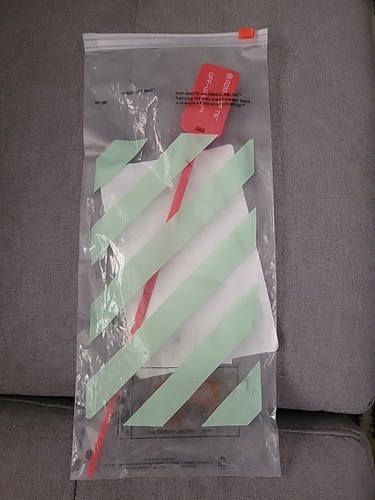 Cravatta zip rossa off - rossa, off-white