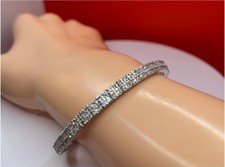 Bracciale Tennis In Oro Bianco