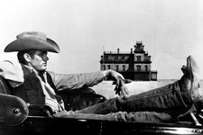 Poster Manifesto Locandina Cinema Vintage Film Il Gigante James Dean Rock Hudso 