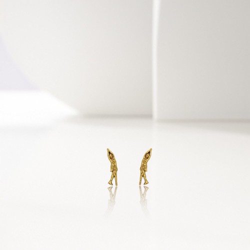 Orecchini oro minimalista - , da