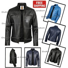 Giacca pelle uomo moda vera