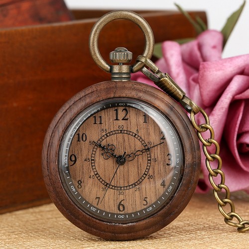 Orologio tasca legno quarzo - orologio, da