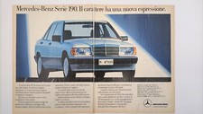 Clipping Pubblicità Advertising 1989 Nuova MERCEDES-BENZ SERIE 190