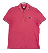 LACOSTE Polo T-Shirt Regolare Rosa Uomo Taglia 3 - S