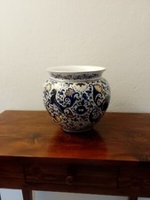 CACF FAENZA VASO DI CERAMICA BLU VINTAGE PERFETTO