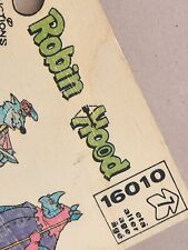 No tin toy (Plywood) 1960's Walt Disney production ROBIN HOOD diorama with cast.