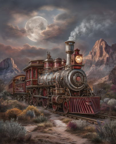 Locomotiva vapore rossa - locomotiva,