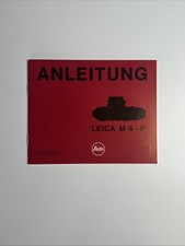 Istruzioni Leitz Leica M 4-P