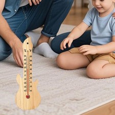 Termometro da parete in legno