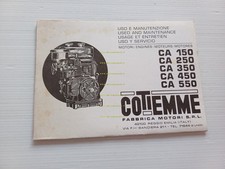 COTIEMME motori industriali  CA 150 250 350 450 550 manuale uso originale