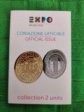 EXPO MILANO 2015 DITTICO MEDAGLIE CONIAZIONE UFFICIALE IN BLISTER