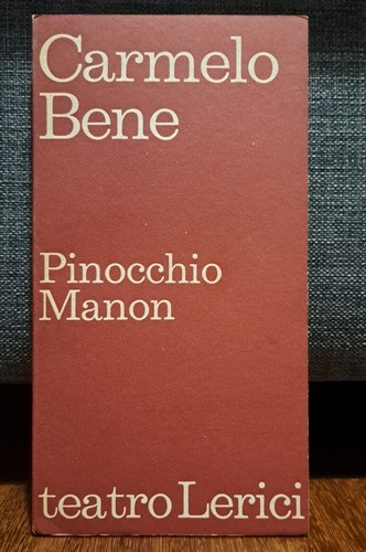 Carmelo bene pinocchio manon - carmelo,