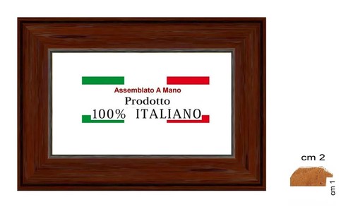 Cornice noce arte povera - in,