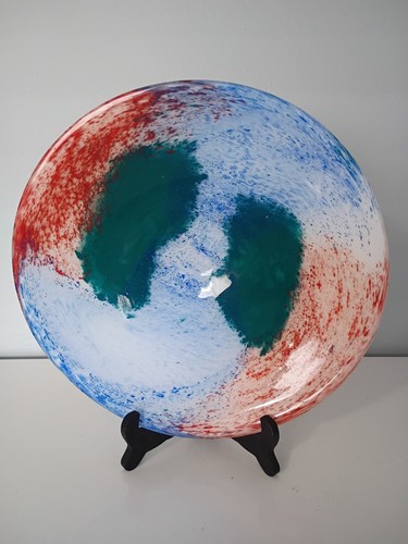 Piatto vetro fuso murano - vetro,