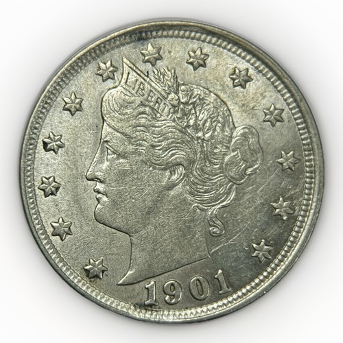 1901 liberty head nichel - 1901, v