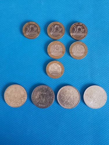 Lotto monete franchi - 10,