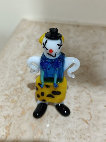 Piccolo clown vintage vetro - piccolo, in