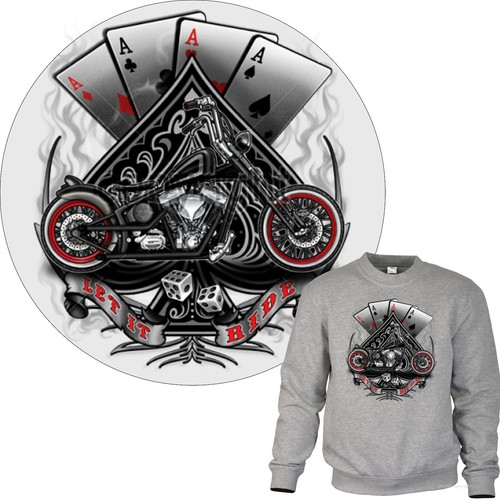 Felpa biker chopper bobber - felpa,