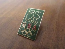 Pin Olympia Sponsor Olympics Team USA Merrill Lynch Investmentbank Stier bull
