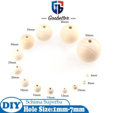 Palline perline tonde in legno