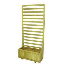 FIORIERA LEGNO CON GRIGLIA