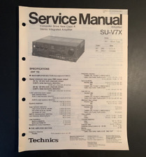 Technics SU-V7X Integrated Amplifier ORIGINAL Service Manual +3 Supplements 1981