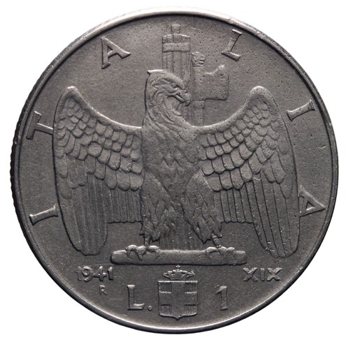 Regno italia 1 lira - d'italia,
