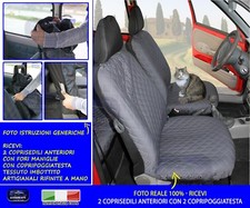 Coprisedili Panda Young Sisley anteriori Fiat fodere set da sedile grigio per 2