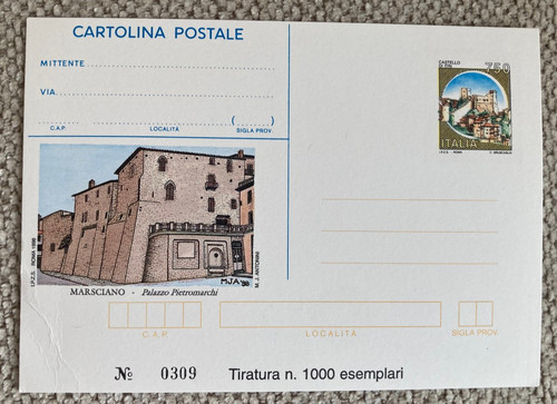 Marsciano cartolina postale - cartolina,