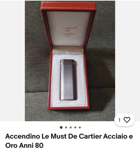 Cartier must accendino in - cartier,