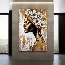 Quadro arte africana nera - quadro,