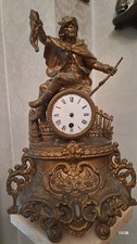 OROLOGIO SCULTURA ANTIMONIO 