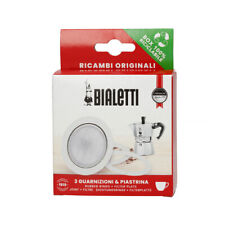 BIALETTI | Ricambi 3 Guarnizioni +1 Piastrina per Moka 3 o 4 Tazze 