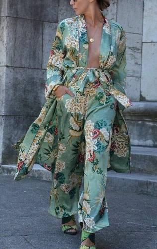 Kimono orientale zara verde - orientale,