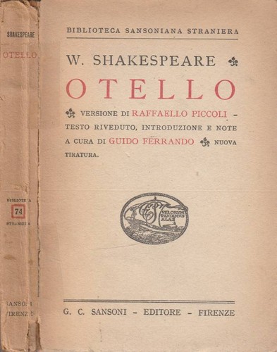 Otello william shakespeare - otello.,