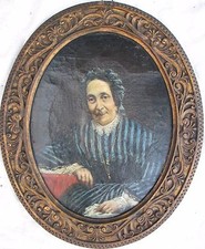 "Ritratto della madre del pittore Induno fatto dal pittore Inganni" OLIO '800 