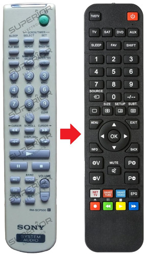 Telecomando adatto per sony - adatto,