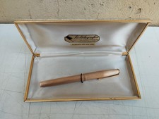 PENNA STILOGRAFICA COLUMBUS DORATA CON PENNINO IN ORO TITOLO 585 E CUSTODIA