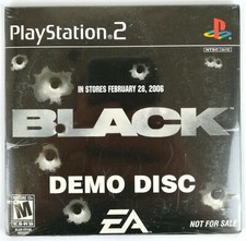 BLACK - PLAY STATION 2 - PS2 - DEMO - USA - NEW SALED 