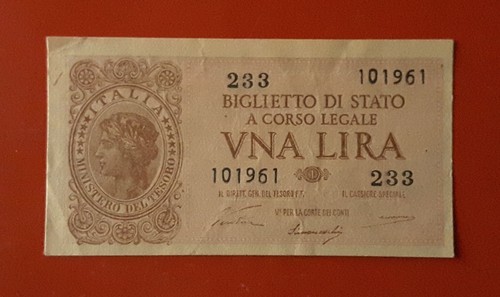 Banconota lira 1944 f936 - banconota,