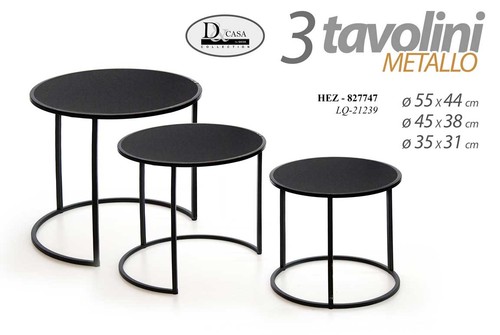 Tavolini tavolo metallo - 3,