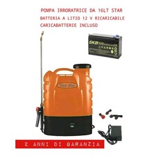 Nebulizzatore Pompa 16LT a Spalla a Batteria 12v Irroratrice Elettrica ideal sta