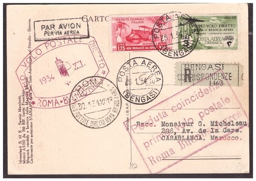 1934 volo roma buonos - -,