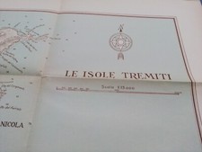 1952 _ MAPPA GEOGRAFICA _ LE ISOLE TREMITI _ ITALIA
