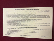 JUKEBOX WURLITZER 61 FOGLIO